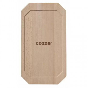 Tava reversibila din fonta cu suport din lemn pentru servire Cozze 16,5 x 33 cm - 90326 5
