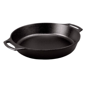 Tava rotunda din fonta cu manere tip tigaie Lodge 26 cm - L-BW10BSK