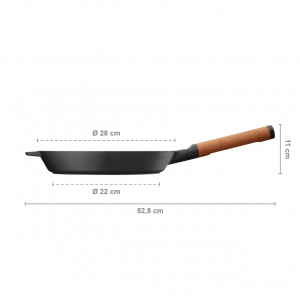 Tigaie din fonta Fiskars Norden, Ø 24 cm - Img 5