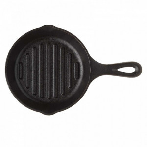 Tigaie grill adanca rotunda din fonta cu maner Lodge 16,5 cm L-3GP 2