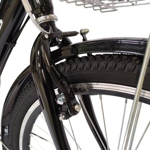 Tricicletă 24" pentru adulți BR CYCLES Pro2008-VB, cadru oțel 16", 7 viteze, frâne V-Brake/tambur, gri - Img 9