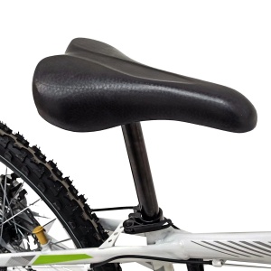 Bicicleta BR STORM 26", 21 viteze, frane pe disc, cadru otel 15", manete secventiale, alb/verde - Img 3