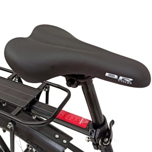 Bicicleta BR TARGET Carrier 29", 21 viteze, frane pe disc, cadru otel 17", manete secventiale, negru/argintiu - Img 5