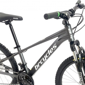 Bicicleta BR Tornado 26", 21 viteze, frane pe disc, cadru din aluminiu 13.5", manete secventiale, gri - Img 12
