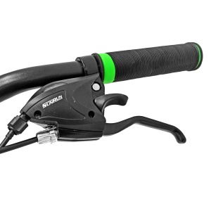Bicicleta BR Tornado 26", 21 viteze, frane pe disc, cadru din aluminiu 13.5", manete secventiale, negru - Img 10