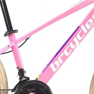 Bicicleta BR Tornado ProMG 24", jante MAGNEZIU, 21 viteze, frane pe disc, cadru din aluminiu 13", manete secventiale, roz - Img 7