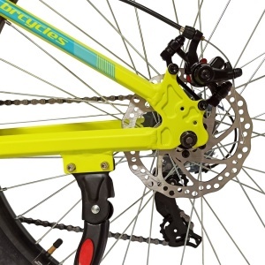 Bicicleta BR TSUNAMI PRO2025 26", 21 viteze, frane pe disc, cadru otel 14.5", manete secventiale, fluo - Img 6