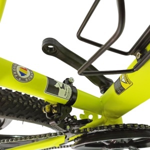 Bicicleta BR Tsunami ProMG 24", cadru otel 13", jante magneziu, manete secventiale, frane disc, 21 viteze, fluo - Img 12