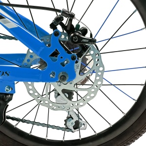 Bicicletă copii BR Inspire 20", 7 viteze, frâne pe disc, cadru oțel 12", manete Revoshift, albastru, varsta 7 - 10 ani - Img 5