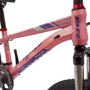 Bicicletă copii BR Inspire 20", 7 viteze, frâne pe disc, cadru oțel 12", manete Revoshift, roz, varsta 7 - 10 ani - Img 11
