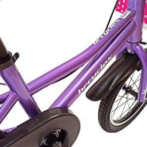 Bicicletă copii BR Neptune Kids 16", cadru oțel, violet, varsta 4 - 6 ani - Img 3