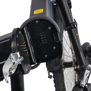 Bicicleta Electrica Pliabila Devron 20201 - 20 inch, S, Negru - Img 4