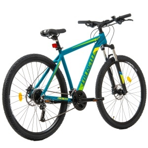 Bicicleta MTB Colinelli COL27, Marimea L, 29 inch, Verde, Schimbator Shimano Altus, 24 Viteze, Cadru Aluminiu, Frane pe Disc - Img 3