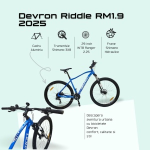 Bicicleta Mtb Devron Riddle RM1.9 2025 - 29 Inch, XL, Albastru - Img 3