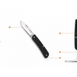 Briceag Multifunctional Ruike 4 functii, lama 8.5cm negru - L11-B 3