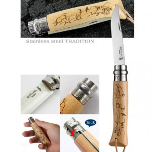 Briceag Opinel Nr.08 Animalia Marmota lama 8.5cm - 001641 4