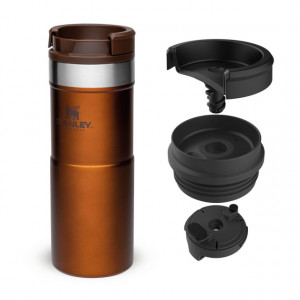Cana Termoizolanta Stanley The NeverLeak Travel Mug Maple 0.35L - 10-09855-010 4