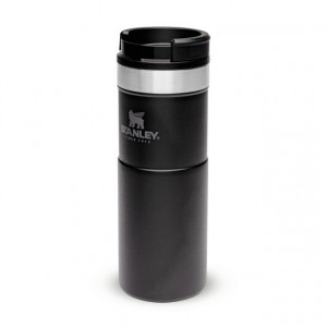 Cana Termoizolanta Stanley The NeverLeak Travel Mug Matte Black Pebble  0.47L - 10-09851-007 2