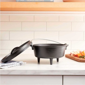 Ceaun din fonta cu capac - cuptor olandez Lodge 20 cm 1,9 litri - L-8CO3 - Img 4