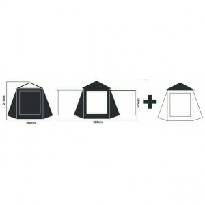 Cort 1 Persoana Prologic Fulcrum Utility Tent Condenser Wrap pentru pescuit - A8.PRO.72681 6