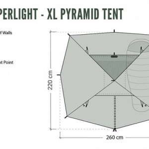 Cort 2 pers DD Hammocks SuperLight Pyramid Tent XL - 0707273932099 7