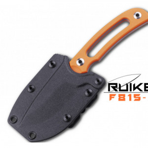 Cutit de outdoor Ruike F815 maner portocaliu - Lama 9cm in teaca
