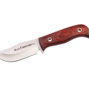 Cutit Outdoor Muela MUSTANG-8R,maner lemn presat coral, lama 8 cm