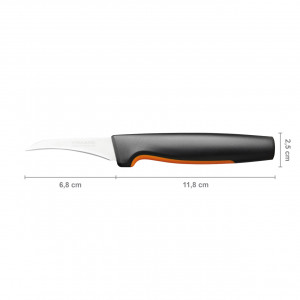 Cutit pentru decojit cu lama curbata Fiskars Functional Form, 7 cm - Img 4