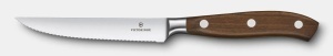 Cutit pentru friptura Victorinox Grand Maitre Steak Knife, lama 12cm, Wood 7.7200.12WG