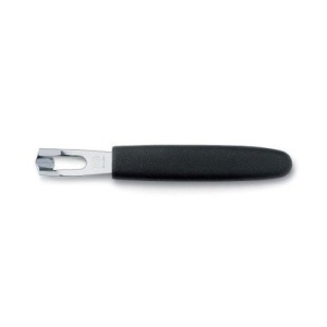 Cutit Victorinox pentru decojit&decorat lamai, lama 5cm, Black 5.3403