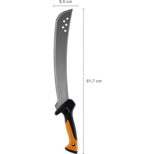 FISKARS Maceta Fiskars Solid, 61.7 cm, negru/portocaliu - 1051235 - Img 4
