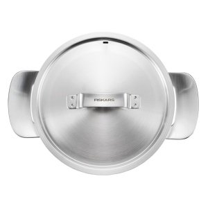FISKARS Oala cu capac, din otel inoxidabil, fara acoperire antiaderenta, Fiskars All Steel, 3 l - 1064751 - Img 2