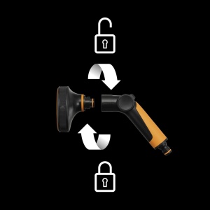 FISKARS Set pistol de stropit, jet multi + conector furtun, stop - 1065492 - Img 4