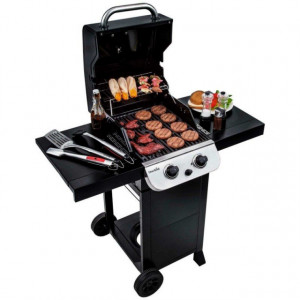 Gratar pe gaz Char-Broil Convective 210B, 2 arzatoare din inox, gratare din fonta - 140840 3