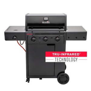 Gratar pe gaz Char-Broil Essential 3 G cu 3 arzatoare, grile din fonta, TRU-Infrared -140234