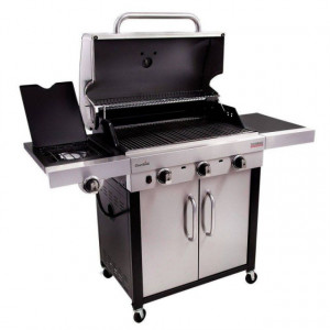 Gratar pe gaz Char-Broil Performance 340S, 3 arzatoare din inox, TRU-Infrared - 140744 capace deschise