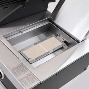 Gratar pe gaz cu 3 arzatoare din inox Grandhall Premium GT3 si arzator lateral sear burner - K03000281A, incastrabil - Img 9