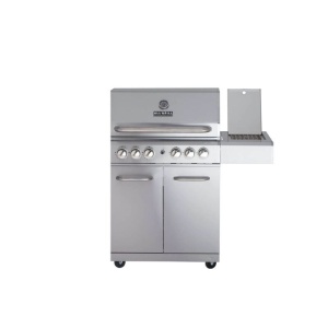 Gratar pe gaz din inox ALL GRILL Allrounder L cu 4.1 arzatoare si arzator ceramic pentru rotisor - 100304