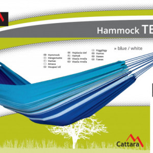 Hamac TEXTIL 200x100cm Cattara - albastru/alb - TT13567 - Img 4