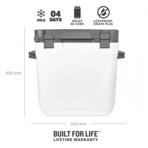 Lada frigorifica Stanley The Cold For Days Outdoor Cooler Polar White 28.5l - 10-01936-039 5