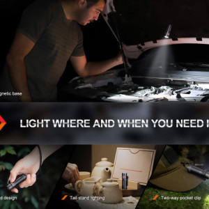 Lanternă EDC 1200 Lumeni 146 metri Fenix E18R V2.0 - ADV-461-001 - Img 8
