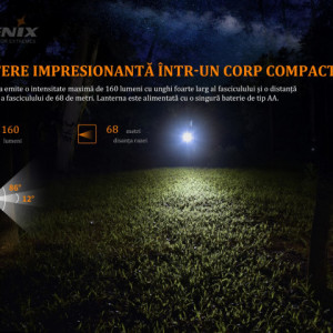 Lanternă EDC160 Lumen 68 Metri Fenix E12 V2.0 - ADV-430-001 - Img 6