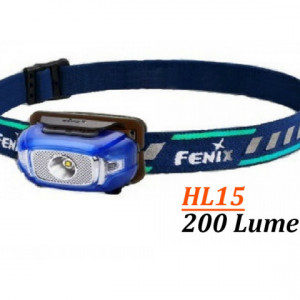 Lanterna frontala Fenix HL15 200 lumeni 50 metri albastru