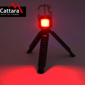 Lanterna multifunctionala LED 600lm Cob cu tripod pliabil Cattara TT13153 - Img 8