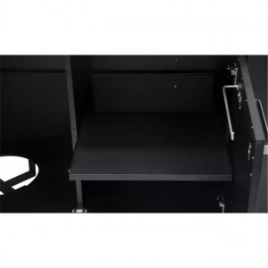 Modul bucatarie de exterior cu 2 usi, spatii depozitare si blat de lucru din inox Cozze negru 120 x 60 x 90 cm - 90526 8