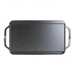 Plita din fonta cu 2 fete neteda si grill Chef Collection Lodge 41,5 x 25,5 cm - L-CDRG neteda