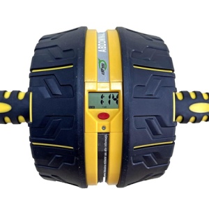 Roata Fitness Dhs 1002 - Cu Display, Negru-Galben - Img 3