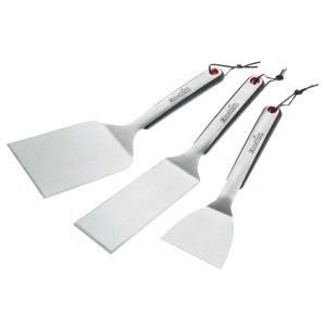 Set 3 spatule din otel inoxidabil pentru plancha Char-Broil - 140134