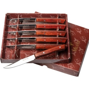 Set 6 Bricege Muela J-MA-10R,maner lemn presat de coral, lama 10.5 cm