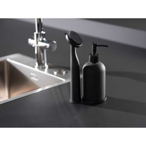 Set dispenser sapun lichid si perie pentru bucatarie Wenko Black Outdoor Kitchen Piedo - 55077100 - Img 7
